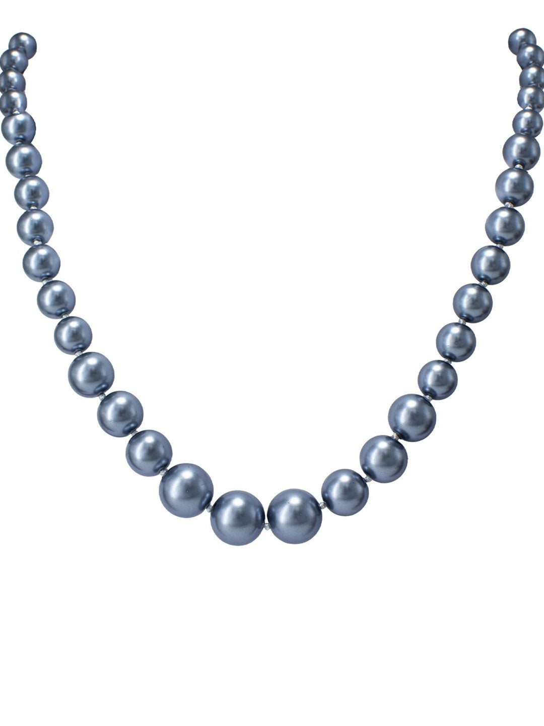 Silver-Plated Stainless-Steel Moti Mala Trendy Necklace