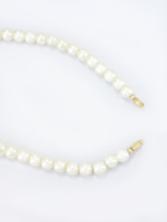 Pearl Beaded Minimal Motimala Necklace