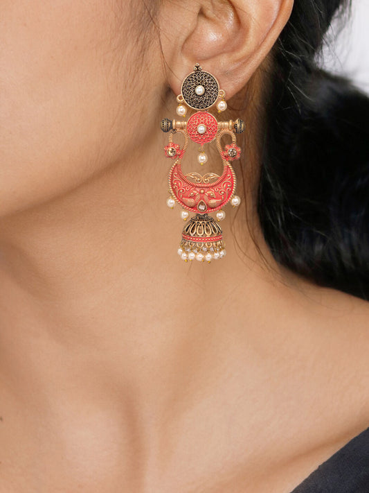 Gold Plated Classic Jhumkas Earrings