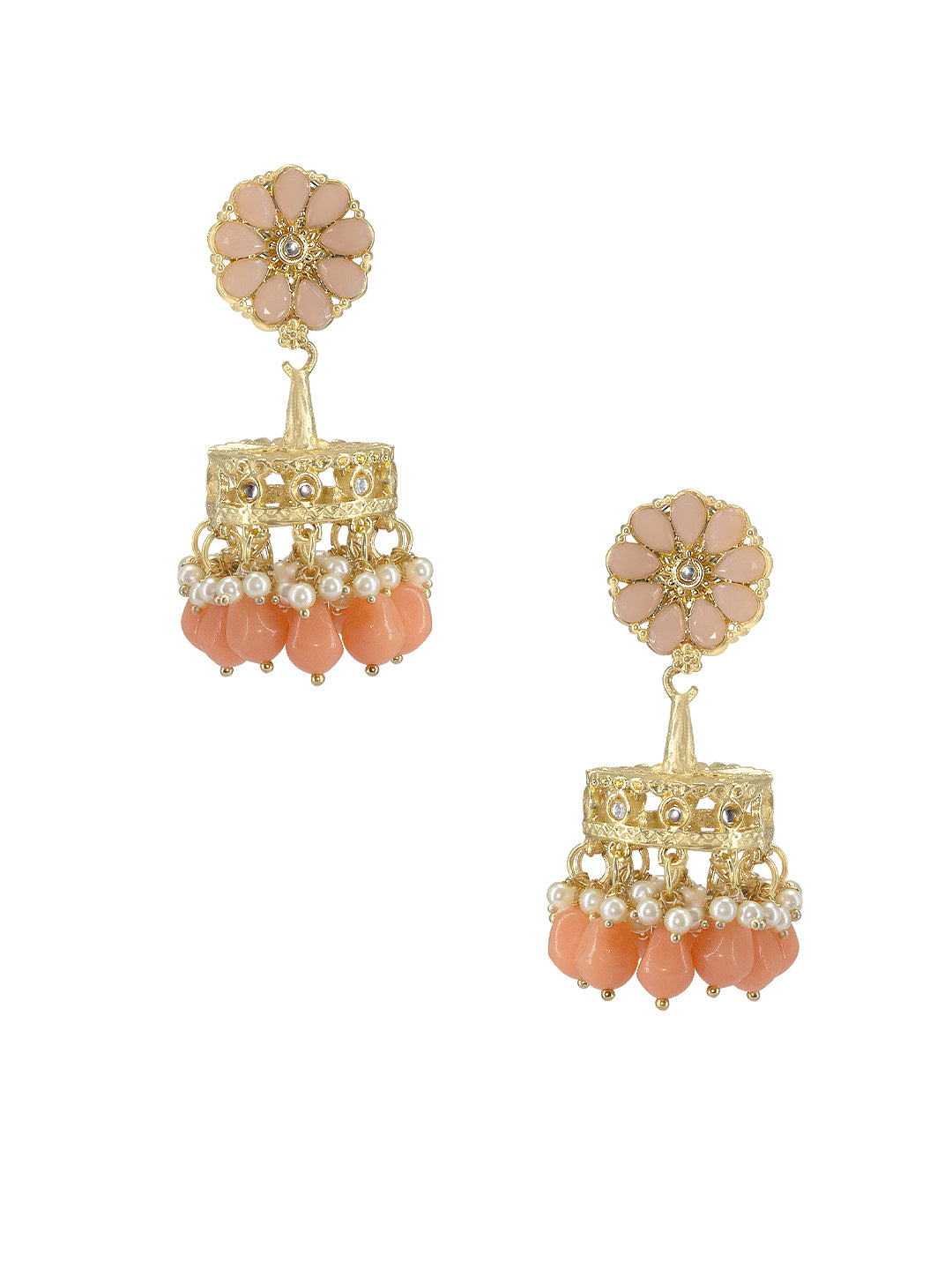 Classic Gold Plated Jhumkas Earrings