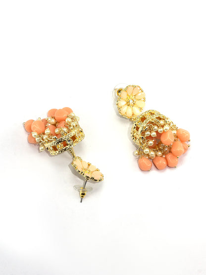 Classic Gold Plated Jhumkas Earrings