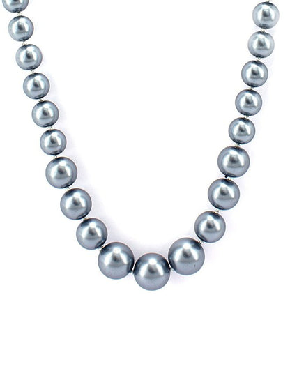 Silver-Plated Stainless-Steel Moti Mala Trendy Necklace