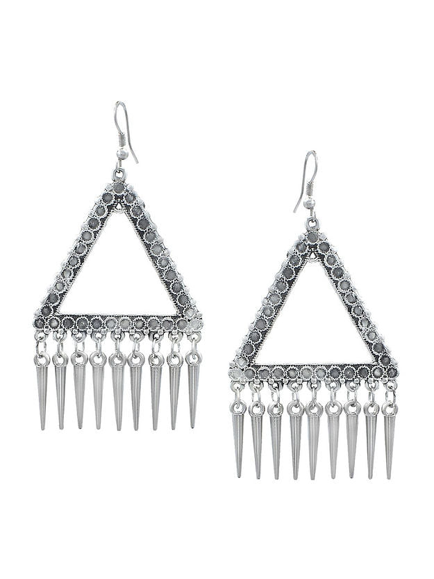 Pack Of 3 Silver-Plated Beaded Classic Drop Earrings