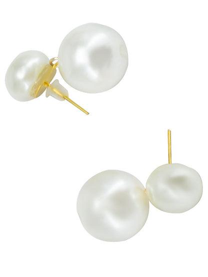 Gold Plated Pearl Drop Earrings