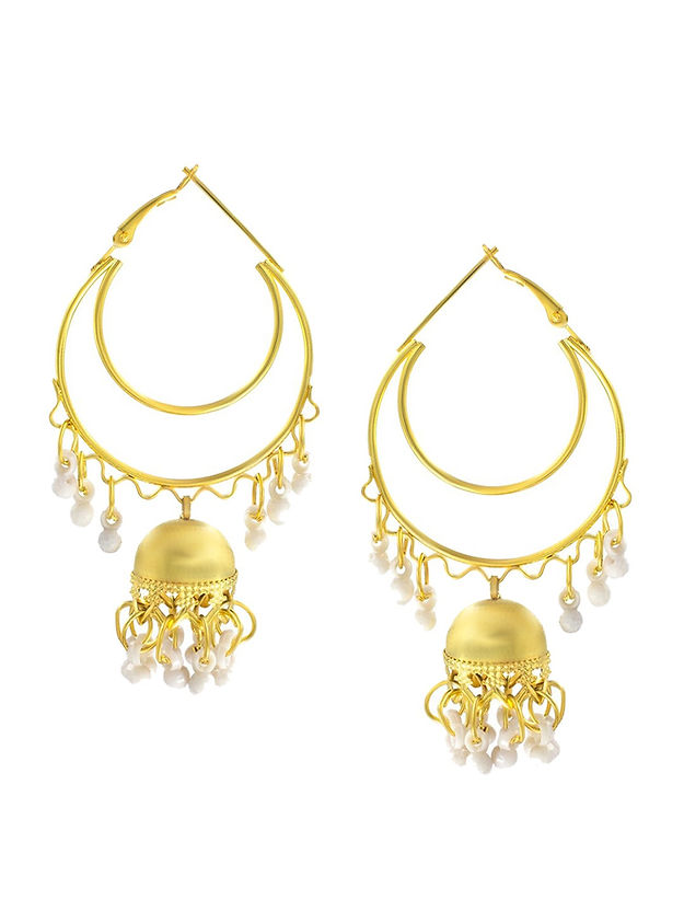 Pack Of 3 Gold-Plated Hoop & Drop Earrings