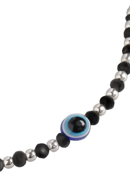 Pair of Evil Eye Beaded Anklets For Women