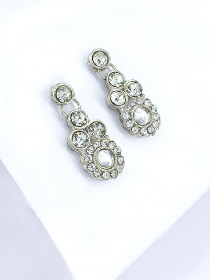 Silver Plated Stone Studded Jewellery Set