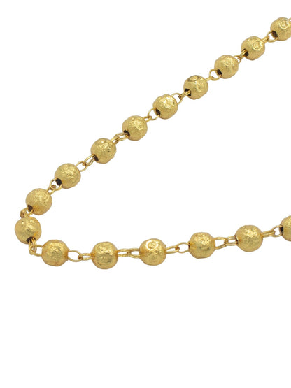 22K Gold-Plated Beaded Matar Mala Chain