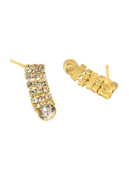 Gold-Plated CZ Studded Jewellery Set