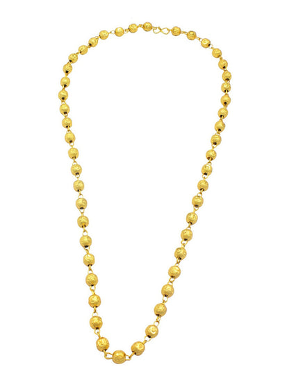 22K Gold-Plated Beaded Matar Mala Chain