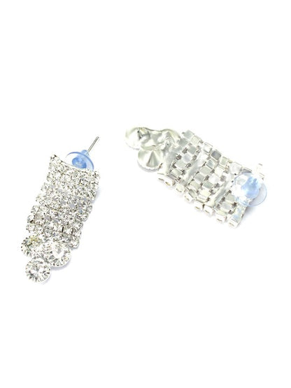 Silver-Plated Cubic Zirconia Studded Jewellery Set