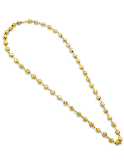 22K Gold-Plated Beaded Matar Mala Chain