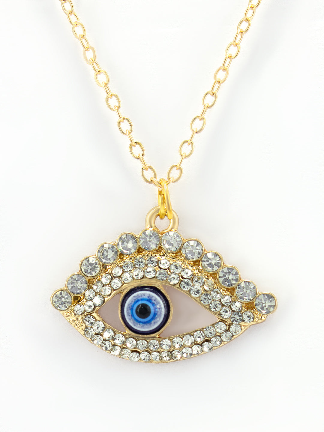 Gold Plated Evil Eye Stainless Steel Pendant