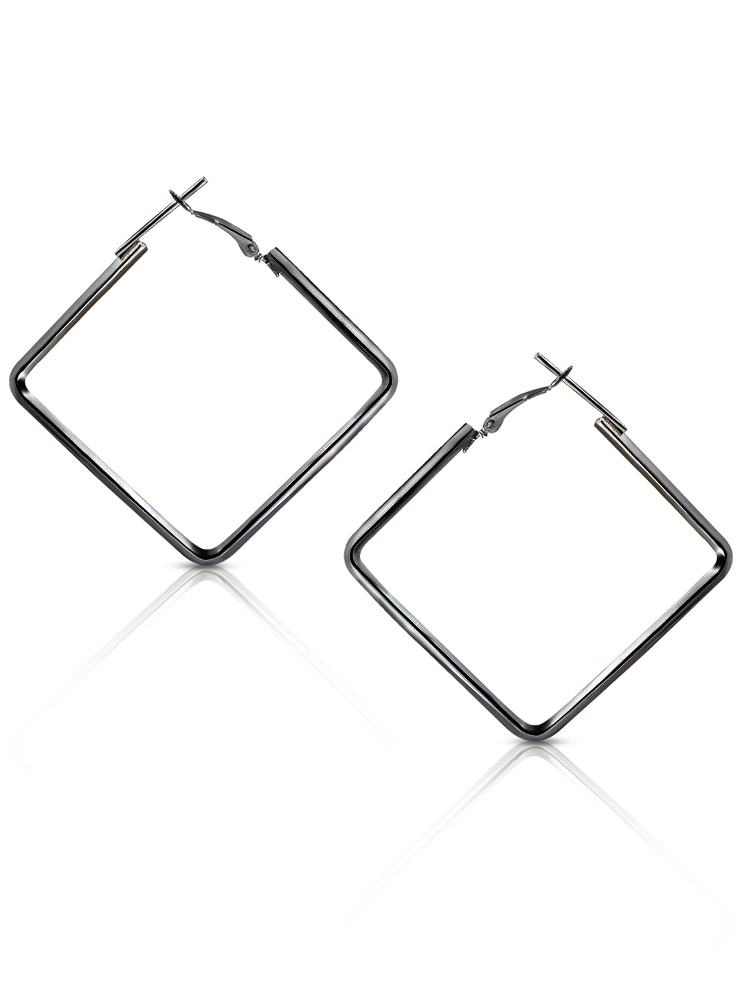 Pack of 4 Silver Plated Hoop & Drop Earrings