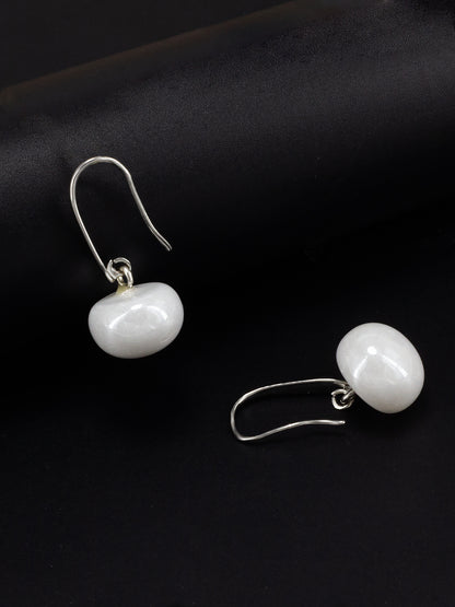 Silver Plated Pearl Drop Earrings