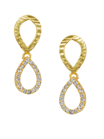 Gold Plated Artificial Stone Studded Jewellery Set