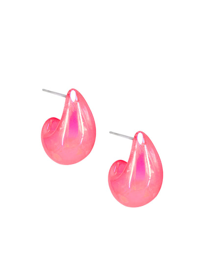 Pink Chunky Doom Earrings