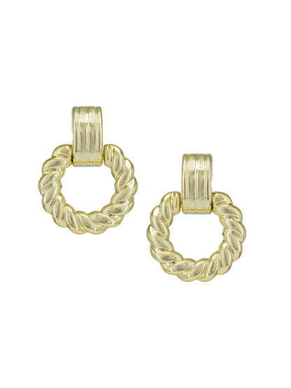 Gold Plated Dangle Drop Earrings