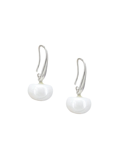 Silver Plated Pearl Drop Earrings