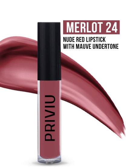 Hydra Matte Liquid Lipstick 4 ml- Merlot 24