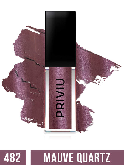 Metallic Matte Liquid Lipstick 4.5 ml- Mauve Quartz 482