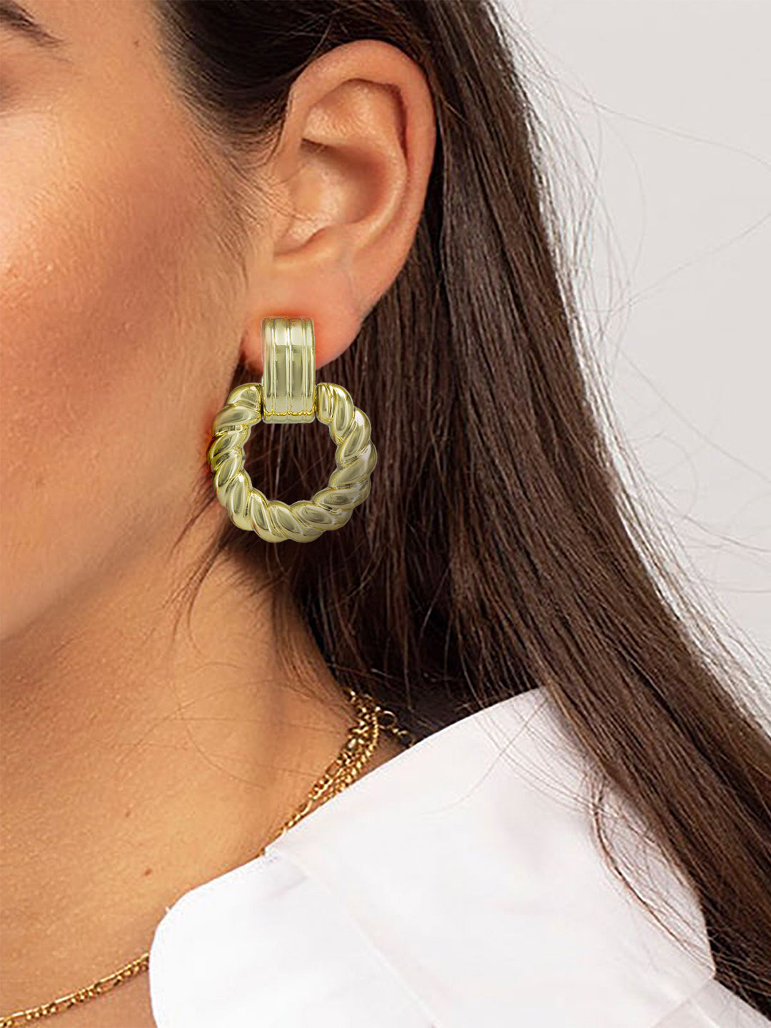 Pack of 12 Gold Plated Hoop, Dangle & Studs Earrings