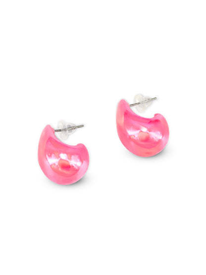 Pink Chunky Doom Earrings