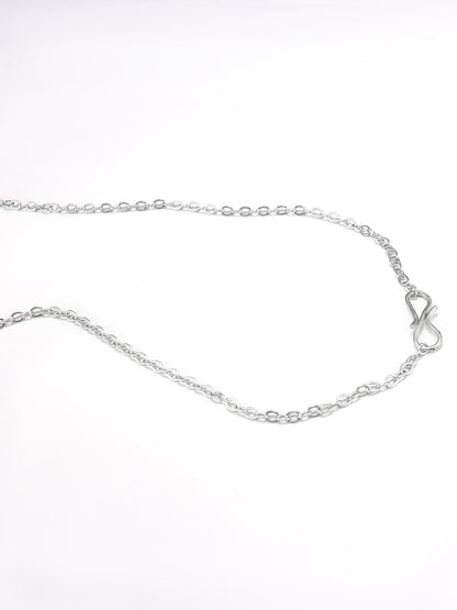 Silver Plated Stainless Steel Chain & Pendant