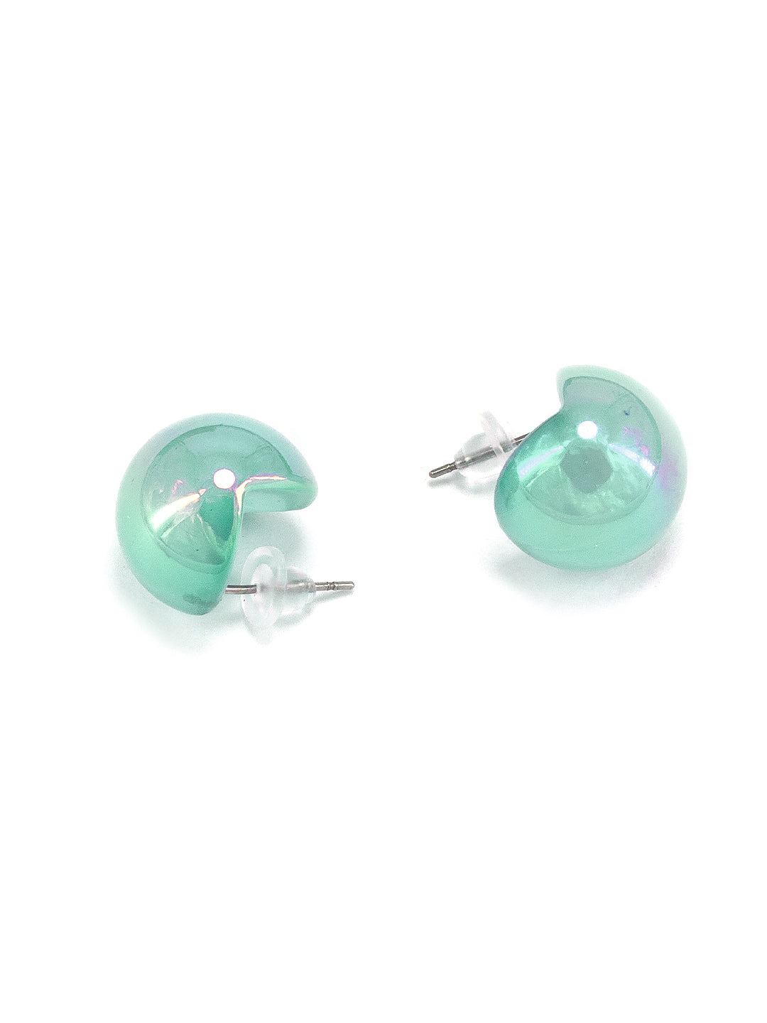 Small Green Chunky Doom Earrings