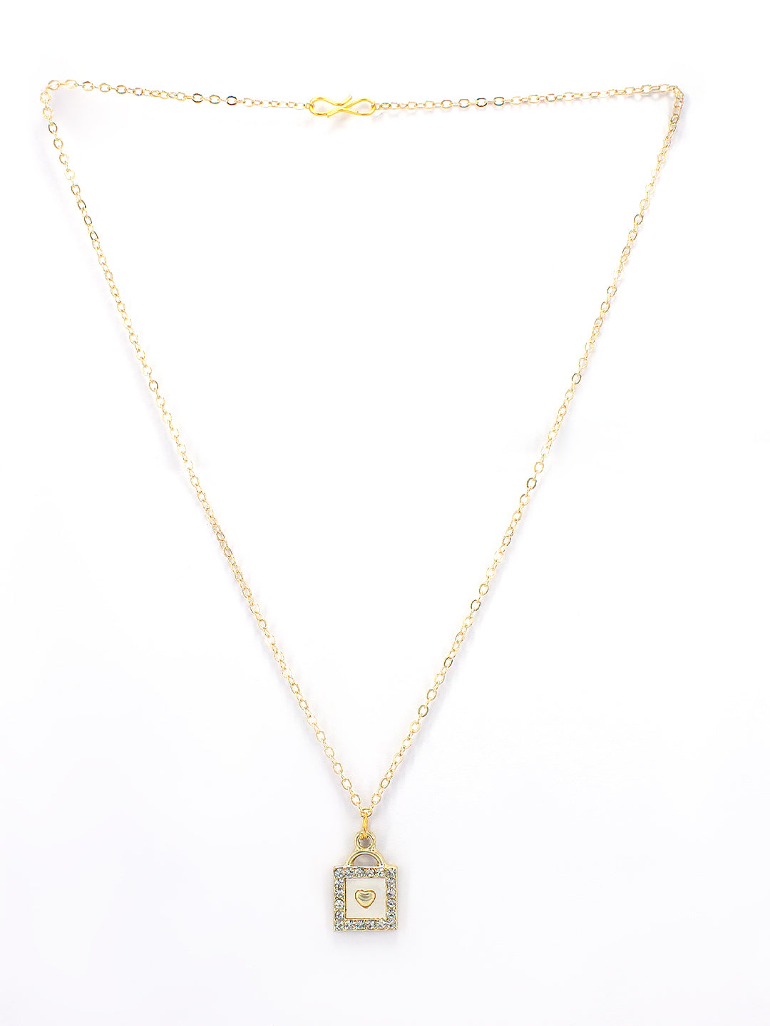 Gold-Plated Stainless-Steel Trendy Pendant with Chain