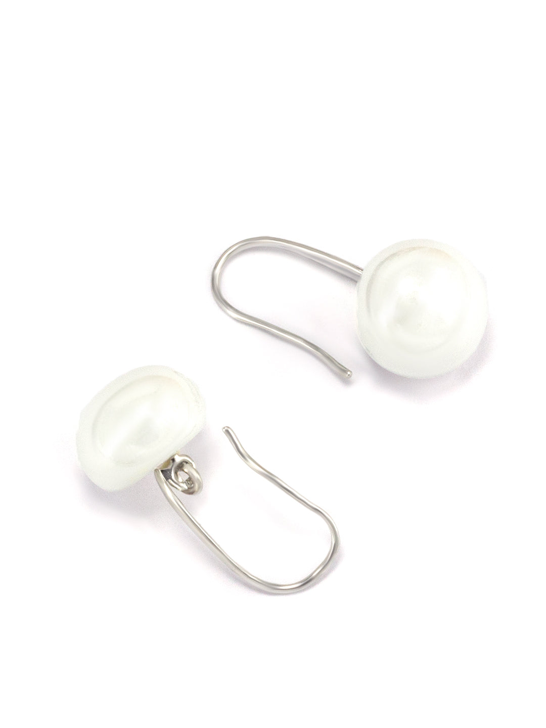 Silver Plated Pearl Drop Earrings