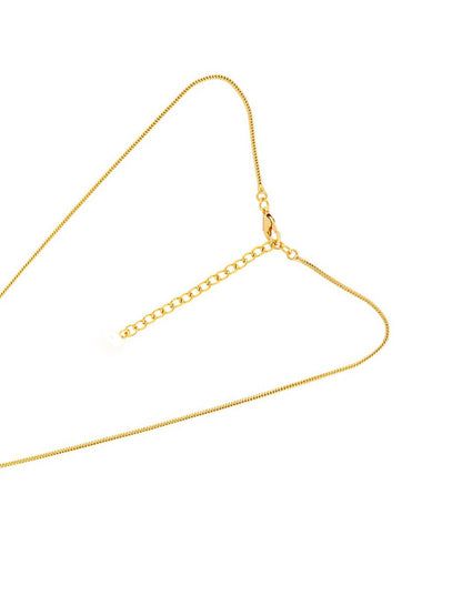 AD Heart Chain Necklace | Trendy Gold-Plated Stainless-Steel Chain Necklace