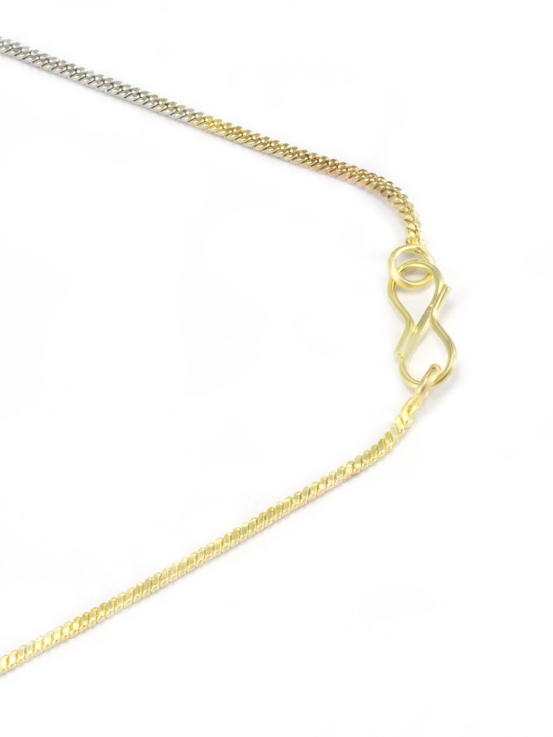 Gold-Plated Floral American Diamond-Studded Pendant Set With Adjustable Finger Ring & Bracelet