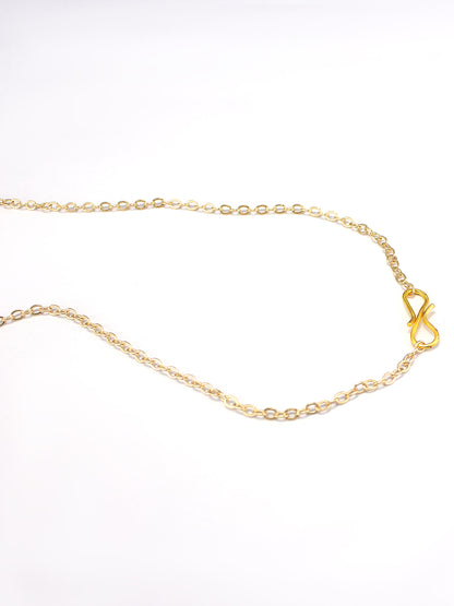 Gold-Plated Stainless-Steel Trendy Pendant with Chain