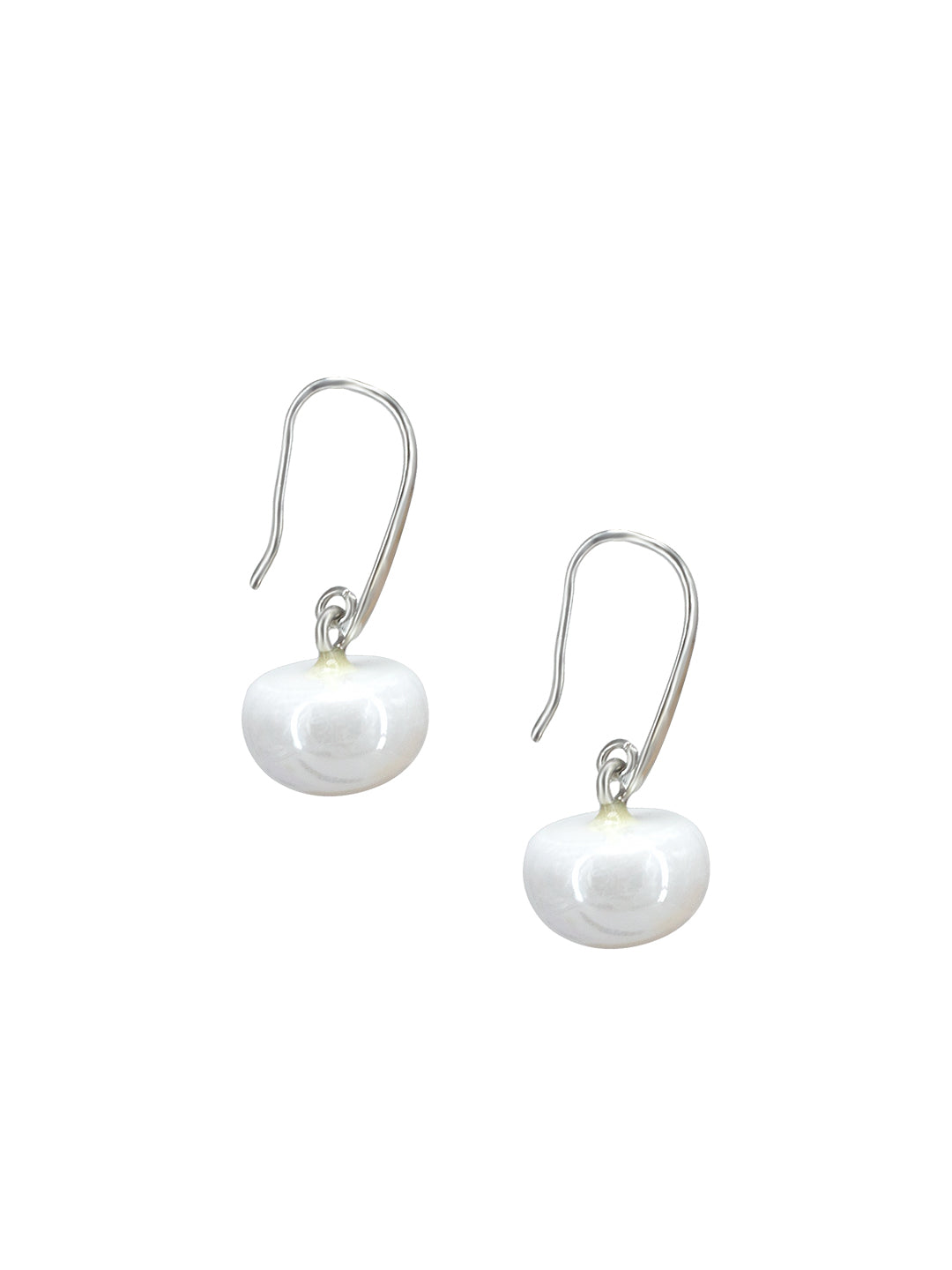 Silver Plated Pearl Drop Earrings