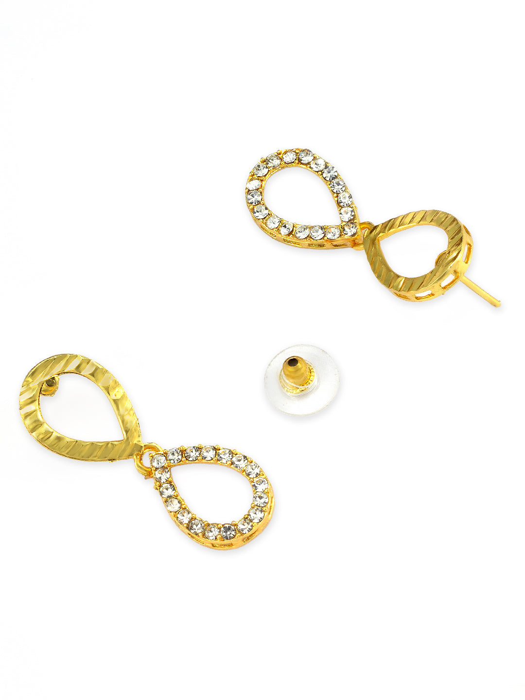 Gold Plated Artificial Stone Studded Jewellery Set