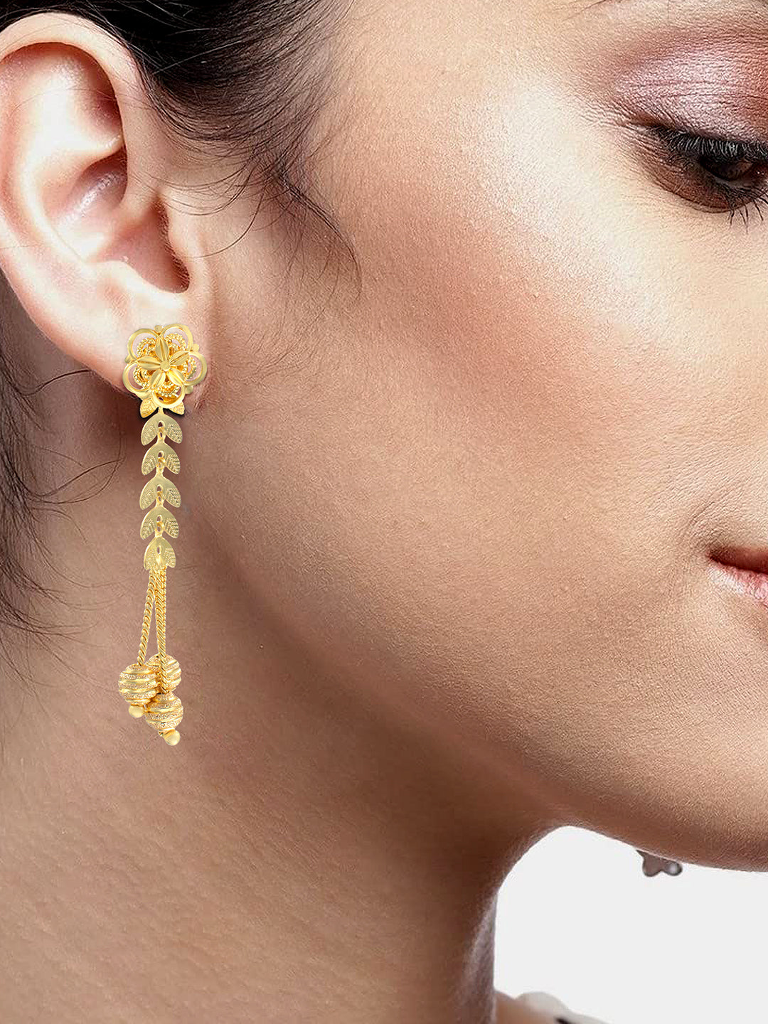 Pack of 8 Gold Plated Hoop, Jhumkas & Studs Earrings