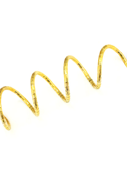 Minimal Wraparound Trendy Gold Plated Bracelet