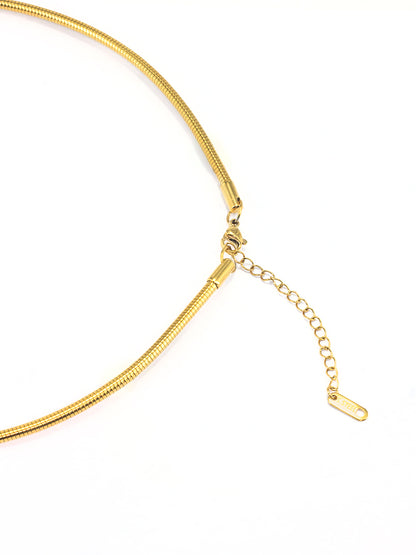 Stainless Steel Heart Hasli Choker Necklace | Trendy Anti Tarnish Gold Plated Choker Necklace