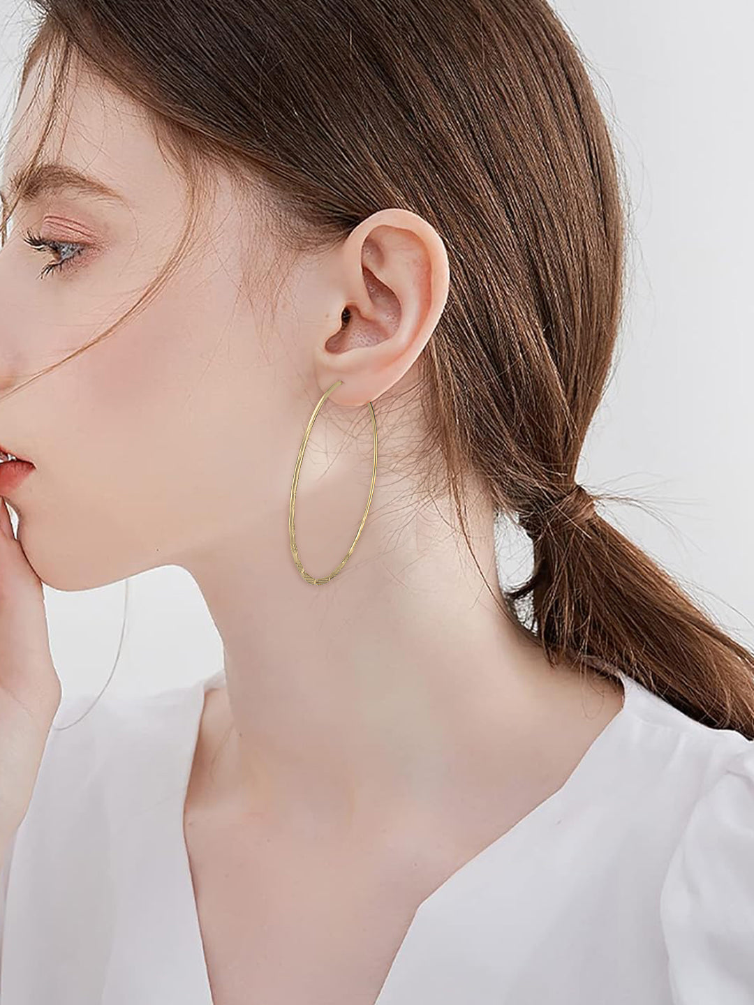 Pack of 5 Silver Plated & Gold Plated Hoop Earrings