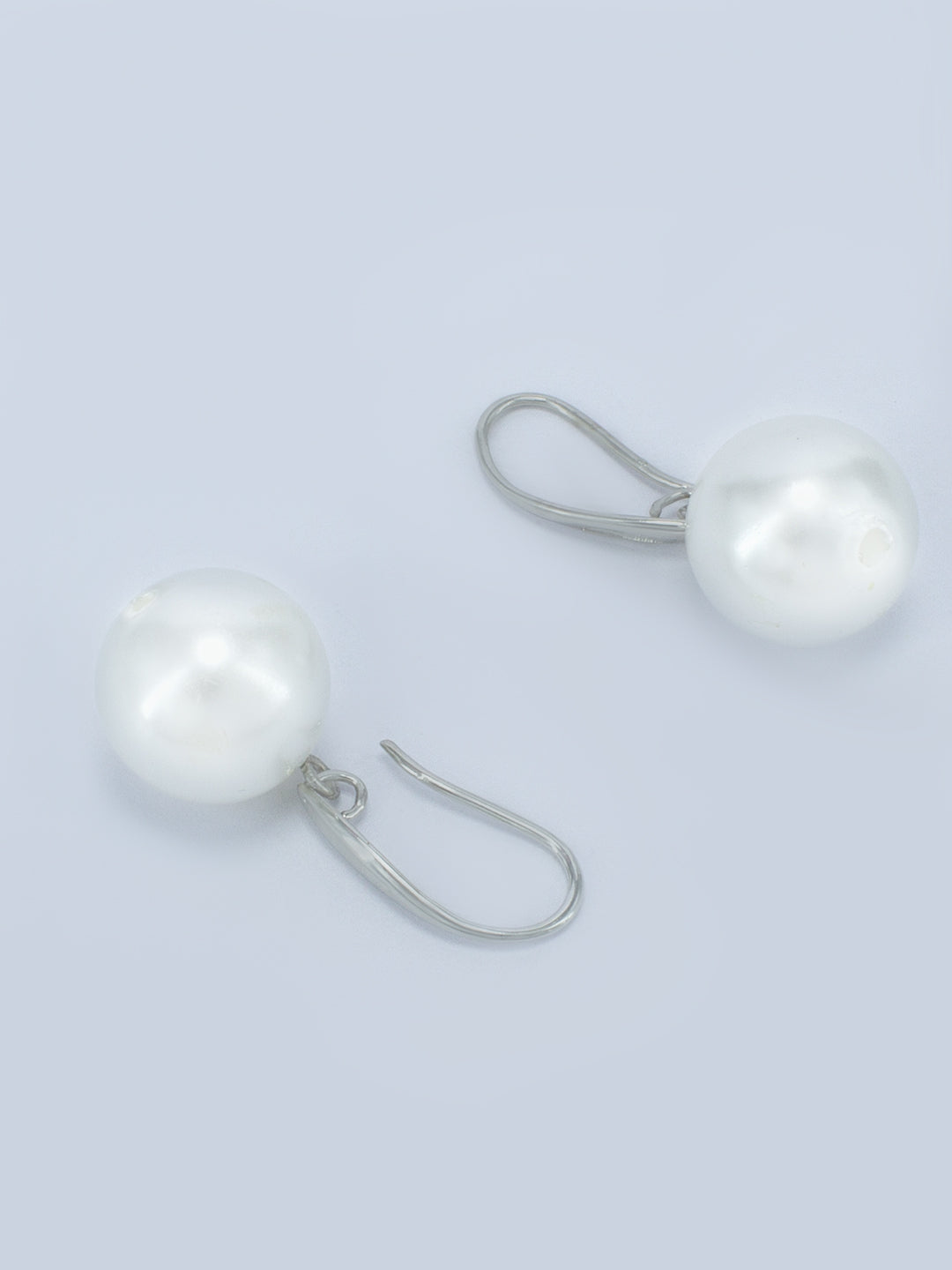 Pack of 4 Silver Plated Faux Pearl Studded Hoops & Studs Earrings