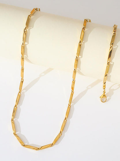 Men's Sleek Classic Gold Plated Chain