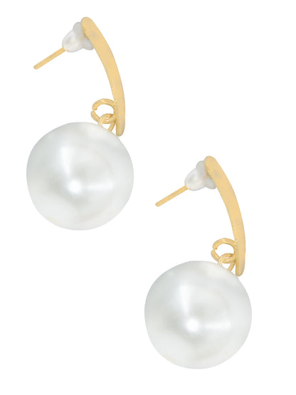 Pack of 4 Artificial Pearl Drop & Stud Earrings Gift For Girls