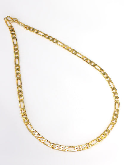 Broad Gold Plated Link Chain For Men