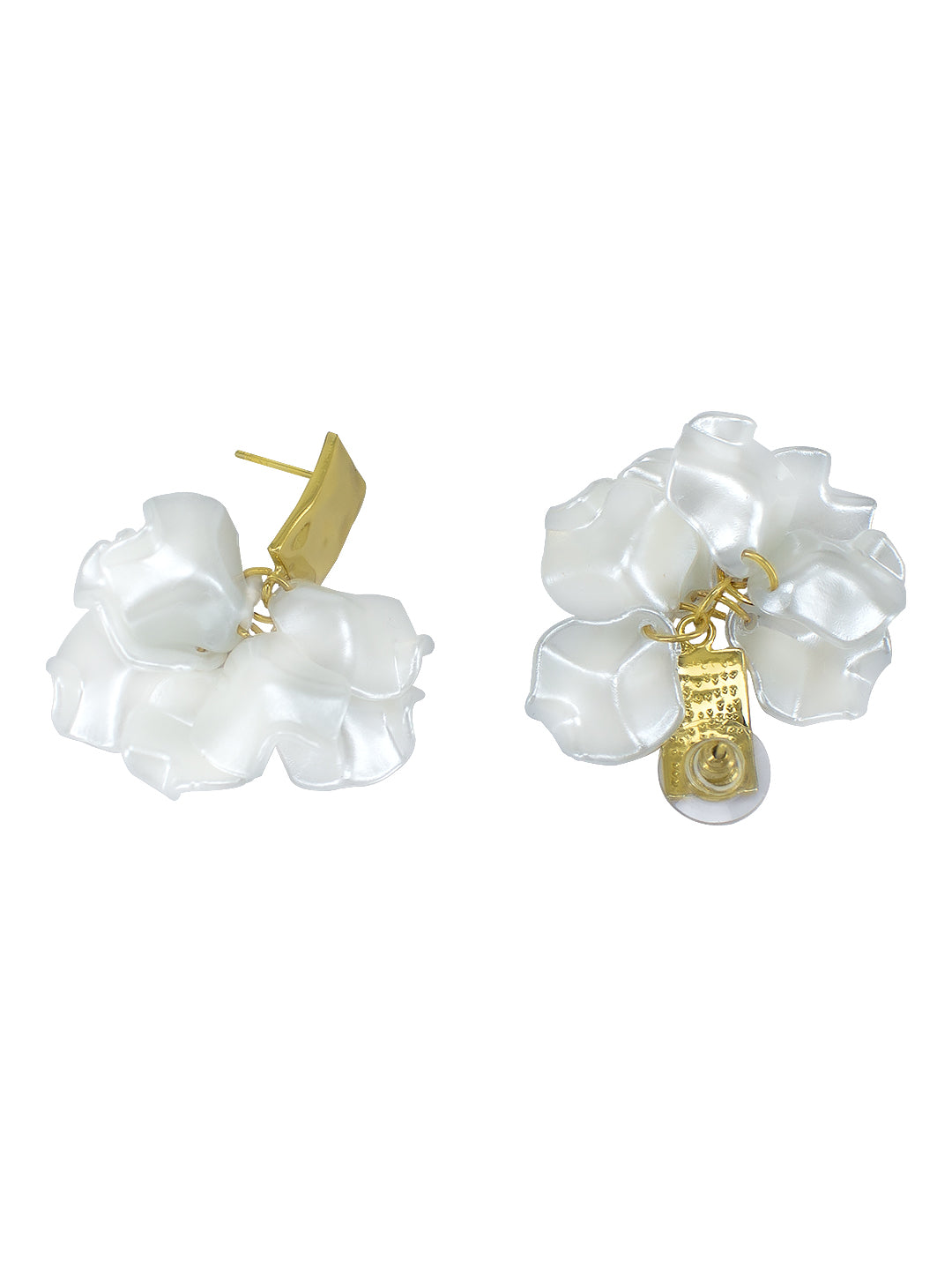 Gold Plated Floral Studs Earrings