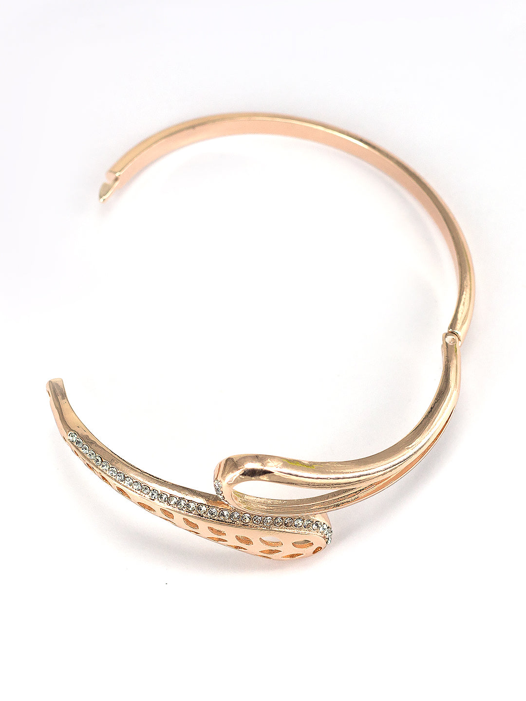 Rose Gold Plated American Diamond Studded Bracelet