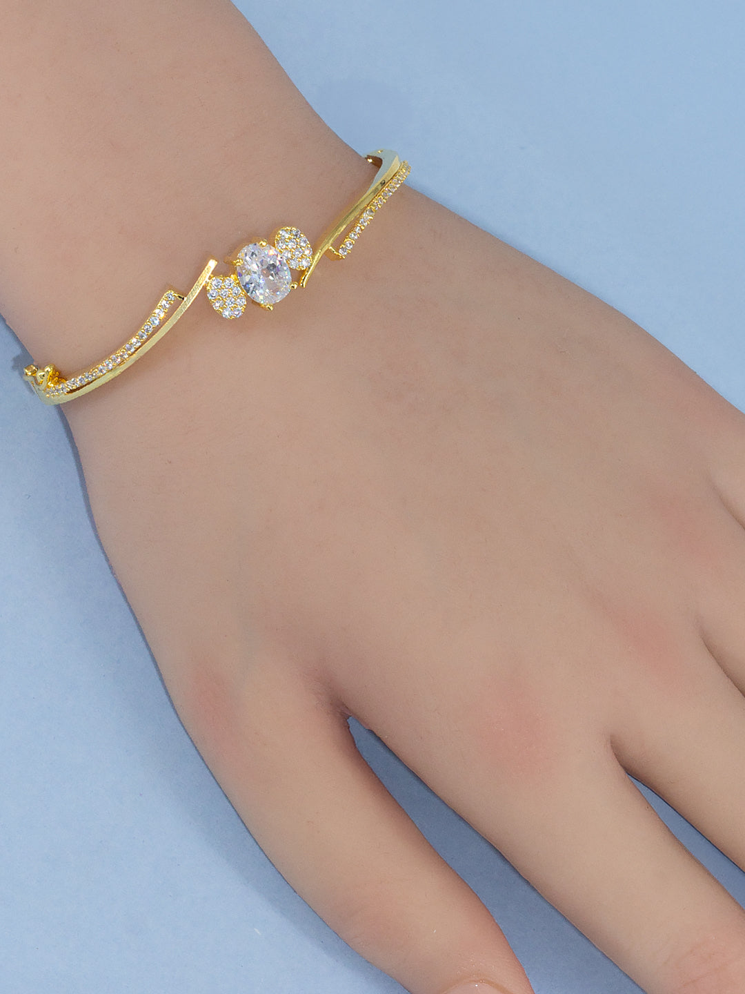 AD Statement Gold Plated Trendy Bracelet