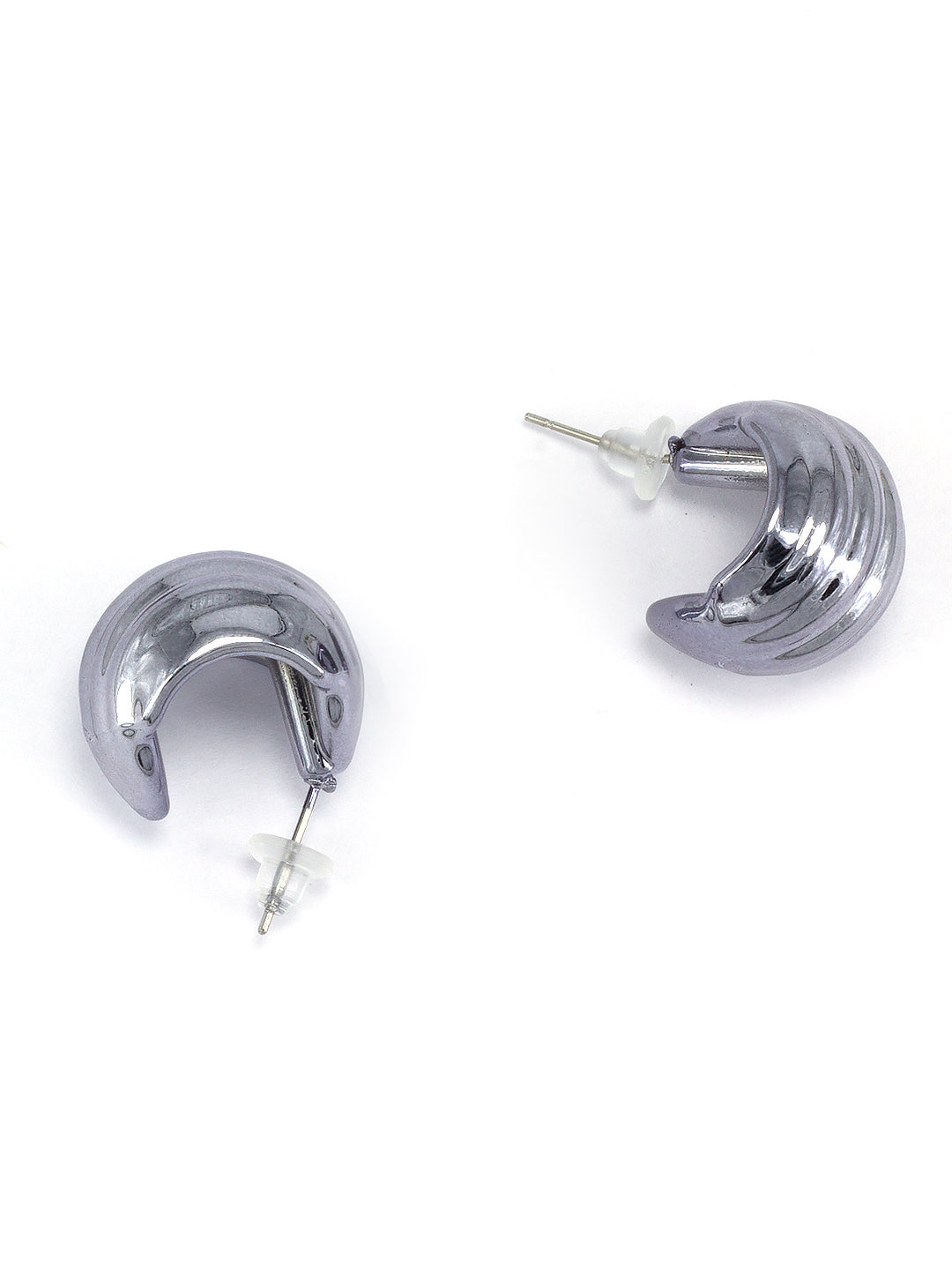 Pack of 3 Gun Metal Plated Studs & Drop Trendy Earrings