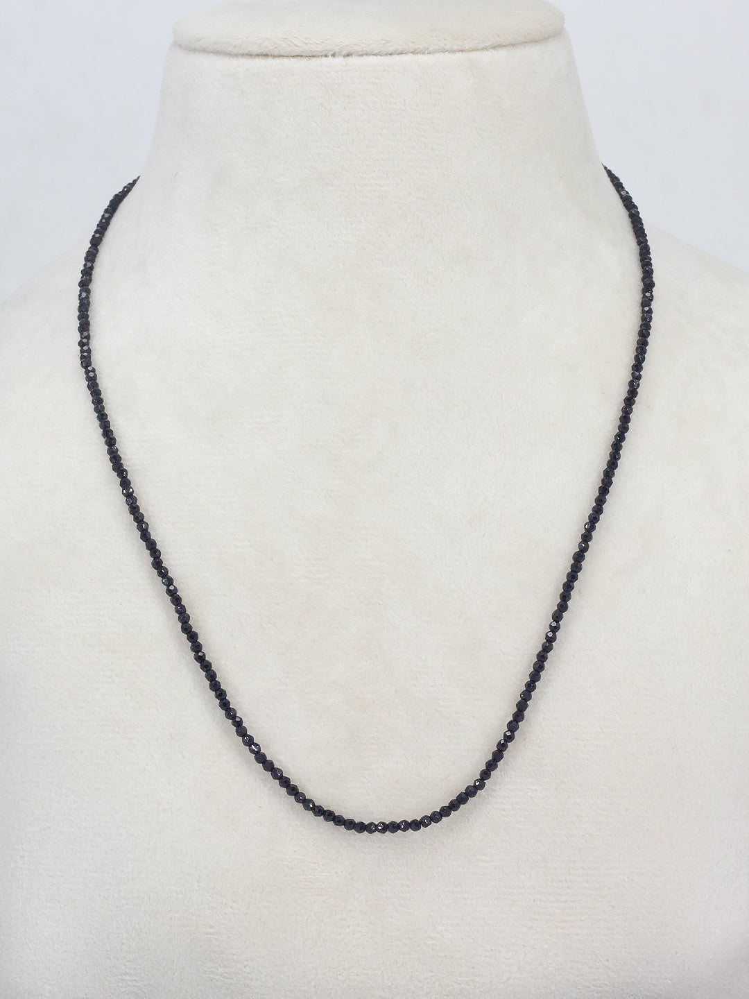 Set Of Two Black Beaded Necklace Mala