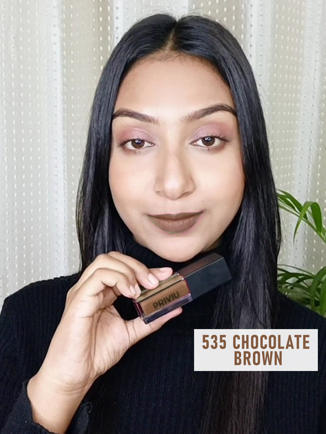 Soft Touch Matte Waterproof Liquid Lipstick 4.5 ml- Chocolate Brown 535